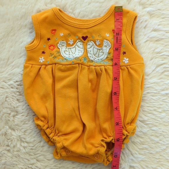 Milktology Yellow Sleeveless Bubble Romper, Newborn/0 Months - Picture 5 of 7